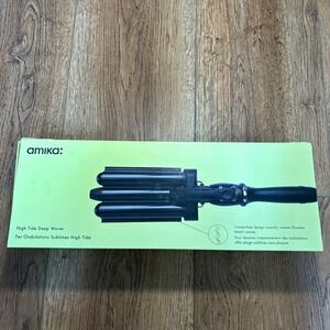 Amika High Tide Deep Waver Triple Barrel Hair Curler Beach Waves Tested Works